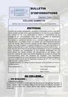 Bulletin 1 d'information du collège