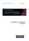 Edition 2010/2011 : Le Bilan