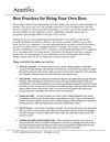 Best Practices for Being Your Own Boss