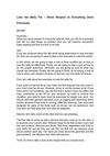 Lose the Belly Fat – Show Respect to Everything Done Previously
