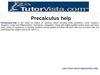 Pre Calculus Help