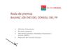 Balanç 100 dies del Consell d'Eivissa del PP