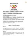 ARRETE MINISTERIEL N°025/CAB/MIN/ECN-T/15/JEB/2008 DU 07 AOUT 2008 PORTANT REGLEMENTATION DU PERMIS DE DEBOISEMENT
