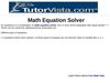 Math Equation Solver