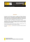 Boletín de Novedades nº 54 del Centro de Documentación Cultural