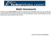 Math Homework