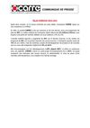 COMMUNIQUE DE PRESSE BILAN EXERCICE