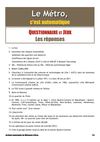 Livret réponses aux jeux autour de l'exposition métro