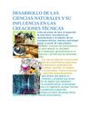DESARROLLO DE LAS CIENCIAS NATURALES Y SU INFLUENCIA EN LAS CREACIONES TÉCNICAS