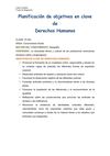 Planificación de objetivos