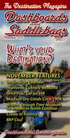 Dashboards and Saddlebags "The Destination Magazine" November 2011