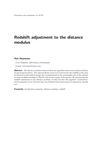 Redshift adjustment to the distance modulus
