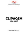 Clipagem São José 04/11/2011