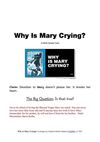 Why Is Mary Crying? 