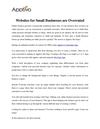 Websites for Small Businesses are Overrated