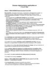 Clauses réglementaires applicables en F-U et F-NU.