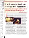La documentazione storica nel Restauro, i quadri di Caravaggio nell'inventario vaticano di Scipione Borghese, di...