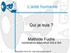 présentation sur l'aide humaine auprès d'élèves ergo 1ère année