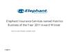 Elephant Insurance Services named Henrico Business of the Year 2011 Award Winner 