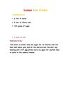 Lemon Ice Cream