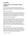 3 Employment Law Essentials for Small Employers