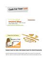 Instant Cash for Gold- Get Instant Cash For Gold Ornaments