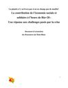La contribution de l’économie sociale et solidaire à l’heure de Rio+20 :