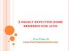5 highly effective home remedies for acne