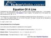 equation of a line