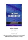 Teologia Sistemática - Louis Berkhof