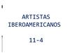 Artistas Iberoamericanos 11-4
