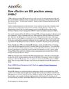 How effective are HR practices among SMBs