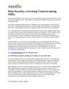 Data Security, a Growing Concern among SMEs