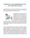 Link Building Services | Link Building Company | One Way Link Building Services | India | USA