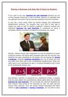 Buying a Business and Sale Get It Done by Brokers