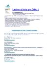 Lettre info N°37 Novembre