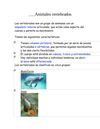 Animales vertebrados 