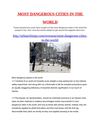 most dangerous cities in the world