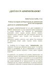 ¿QUÉ ES UN ADMINISTRADOR