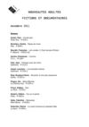 Nouveautés, Section adultes, novembre 2011