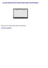 Televisions & Video - Barkan W0 LCD Plasma Gallery Cable Fixed Wall Mount