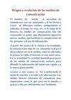 Origen y evolución de los medios de comunicación