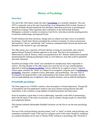 History of Psychology