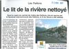 Le lit de la rivière nettoyé sur Contes