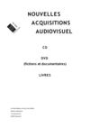 Nouveautés, Section audiovisuel, Novembre 2011
