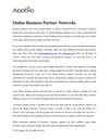 Online Business Partner Networks
