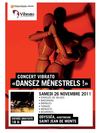 Programme "Dansez Menestrels" - Samedi 26 Novembre 2011