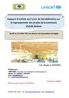Rapport forum sur le regroupement des ecoles commune Ould Birome
