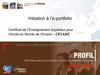 Initiation E portfolio