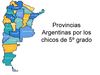Provincias argentinas por 5º grado